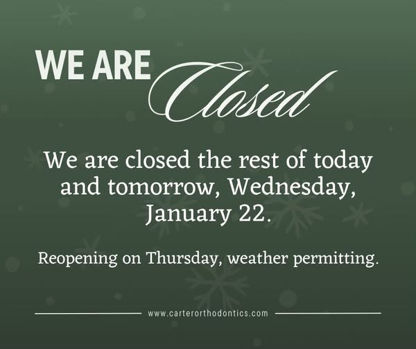 we are closed